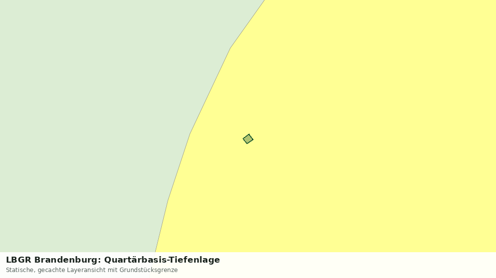 Statische Kartenansicht: LBGR Brandenburg: Quartärbasis-Tiefenlage