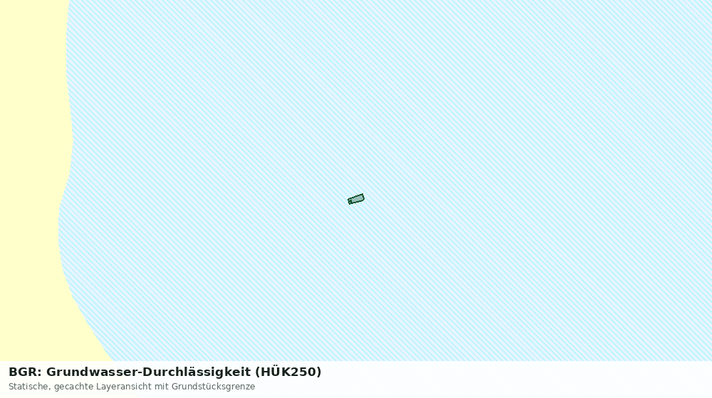 Statische Kartenansicht: BGR: Grundwasser-Durchlässigkeit (HÜK250)
