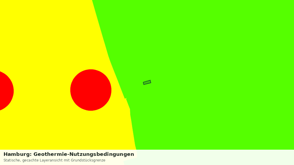 Statische Kartenansicht: Hamburg: Geothermie-Nutzungsbedingungen