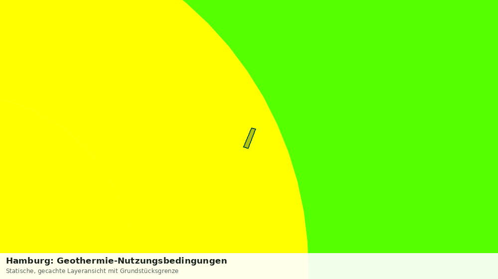 Statische Kartenansicht: Hamburg: Geothermie-Nutzungsbedingungen