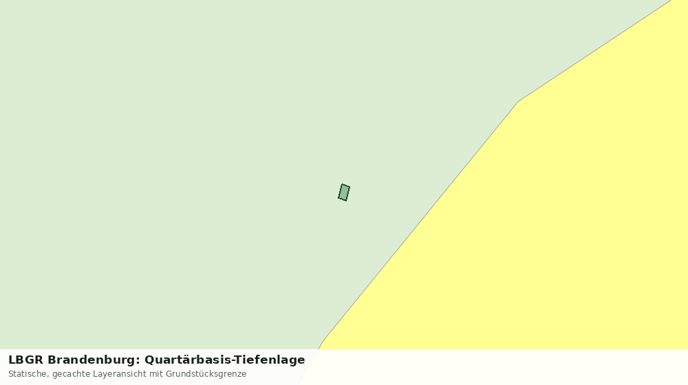 Statische Kartenansicht: LBGR Brandenburg: Quartärbasis-Tiefenlage