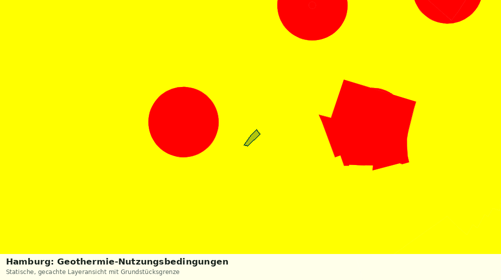 Statische Kartenansicht: Hamburg: Geothermie-Nutzungsbedingungen