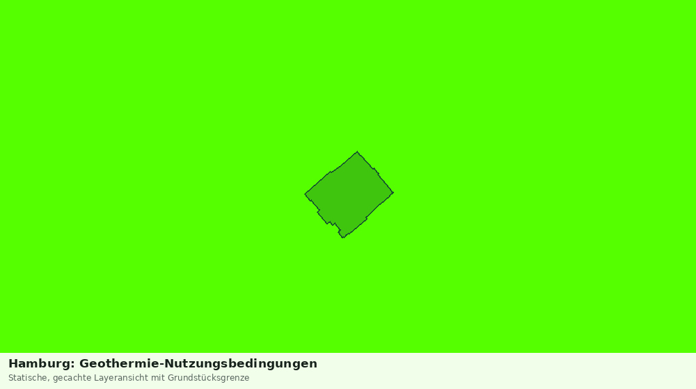 Statische Kartenansicht: Hamburg: Geothermie-Nutzungsbedingungen