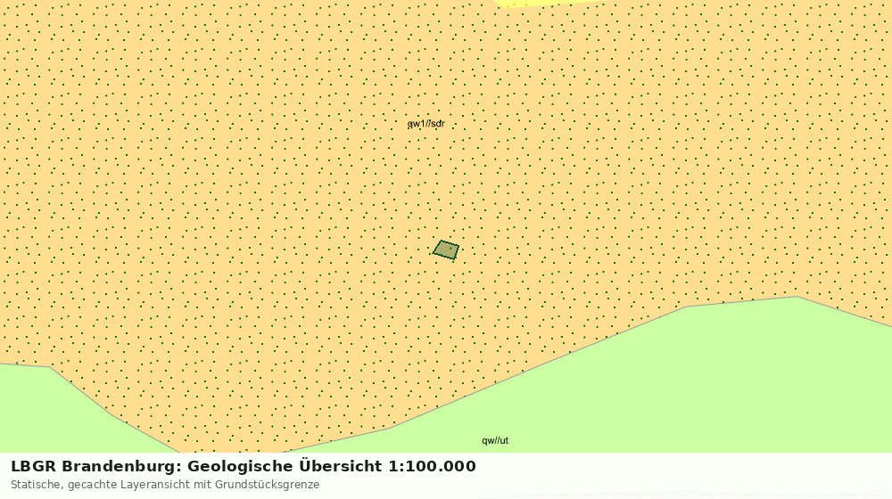 Statische Kartenansicht: LBGR Brandenburg: Geologische Übersicht 1:100.000
