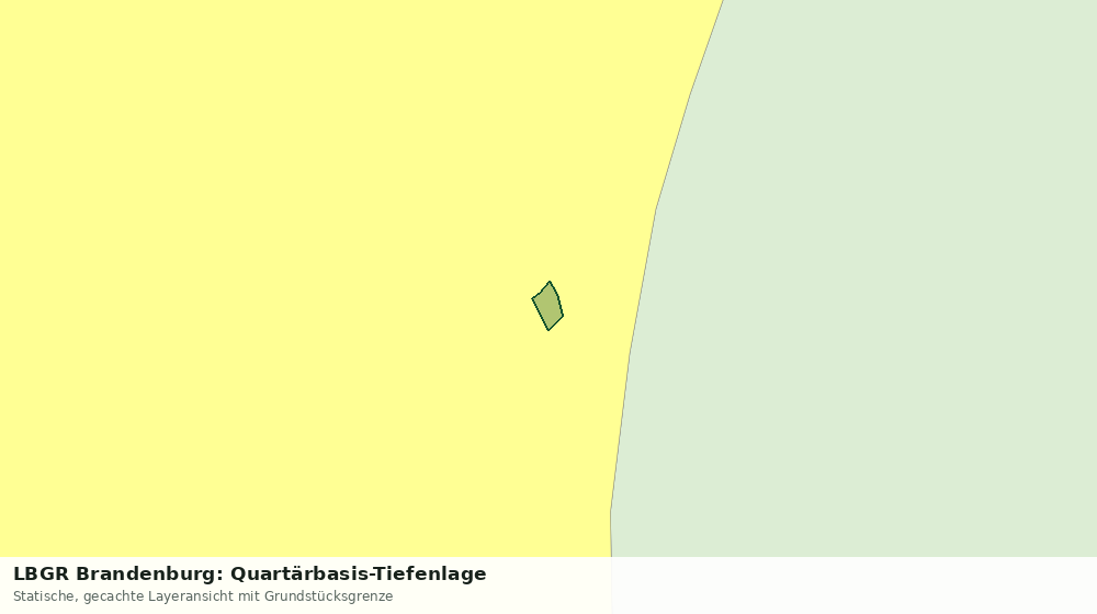 Statische Kartenansicht: LBGR Brandenburg: Quartärbasis-Tiefenlage
