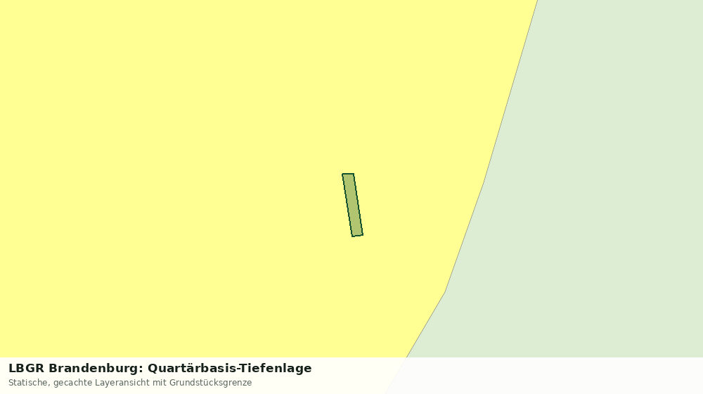 Statische Kartenansicht: LBGR Brandenburg: Quartärbasis-Tiefenlage