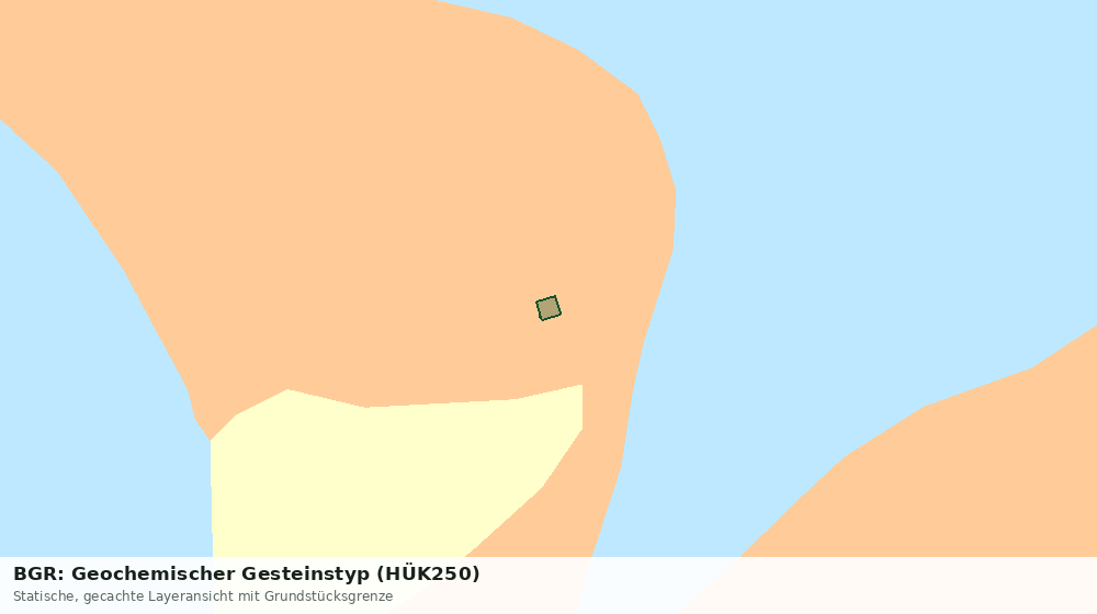 Statische Kartenansicht: BGR: Geochemischer Gesteinstyp (HÜK250)