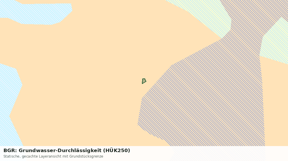 Statische Kartenansicht: BGR: Grundwasser-Durchlässigkeit (HÜK250)