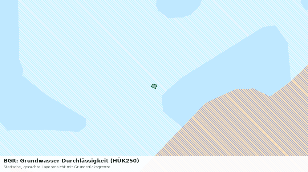 Statische Kartenansicht: BGR: Grundwasser-Durchlässigkeit (HÜK250)
