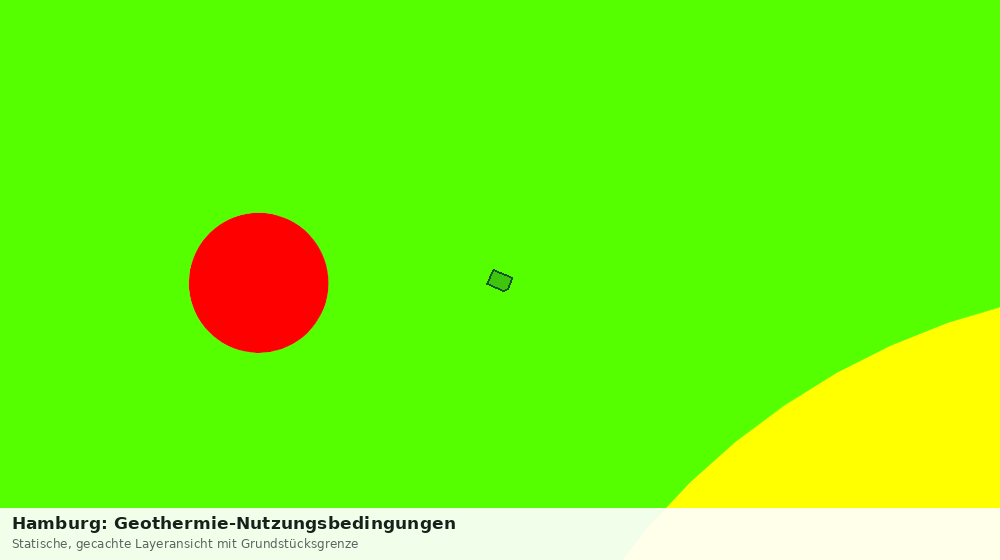 Statische Kartenansicht: Hamburg: Geothermie-Nutzungsbedingungen