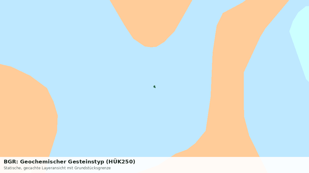Statische Kartenansicht: BGR: Geochemischer Gesteinstyp (HÜK250)