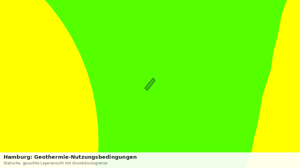 Statische Kartenansicht: Hamburg: Geothermie-Nutzungsbedingungen