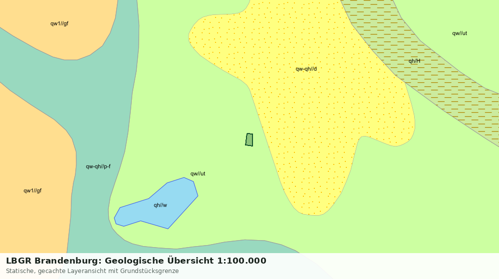 Statische Kartenansicht: LBGR Brandenburg: Geologische Übersicht 1:100.000
