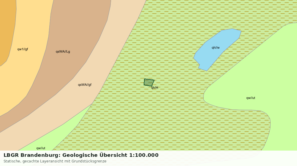 Statische Kartenansicht: LBGR Brandenburg: Geologische Übersicht 1:100.000