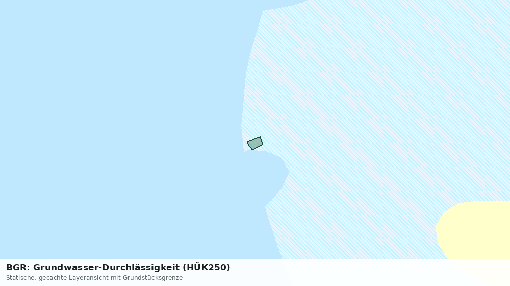 Statische Kartenansicht: BGR: Grundwasser-Durchlässigkeit (HÜK250)