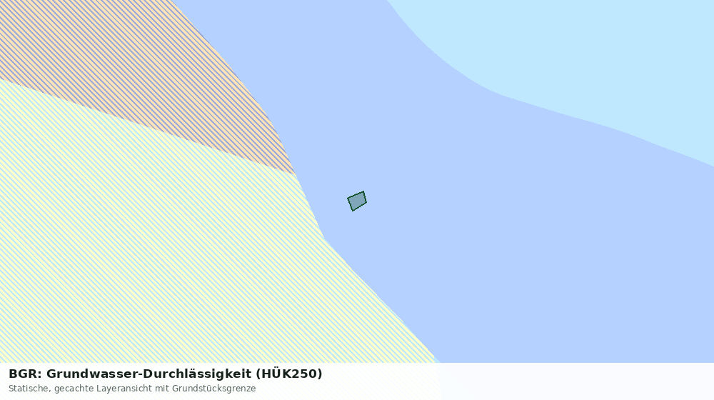 Statische Kartenansicht: BGR: Grundwasser-Durchlässigkeit (HÜK250)