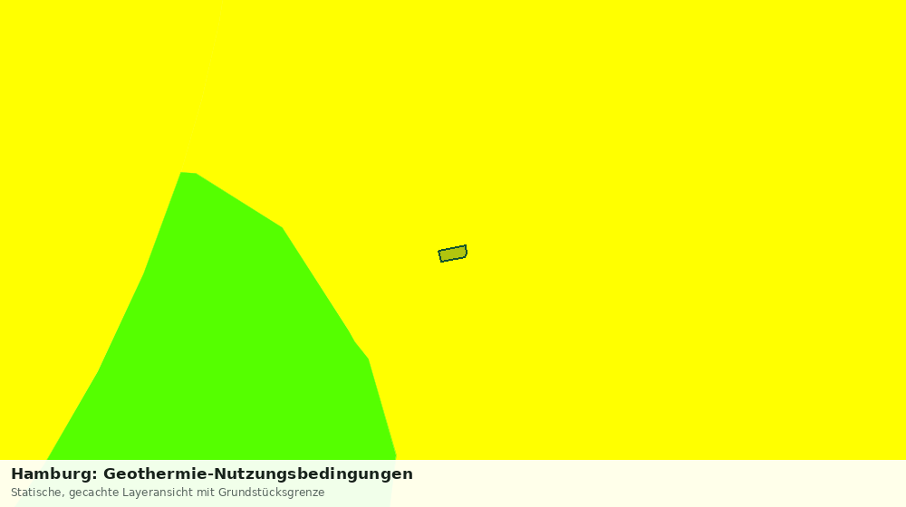 Statische Kartenansicht: Hamburg: Geothermie-Nutzungsbedingungen