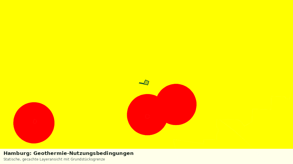 Statische Kartenansicht: Hamburg: Geothermie-Nutzungsbedingungen