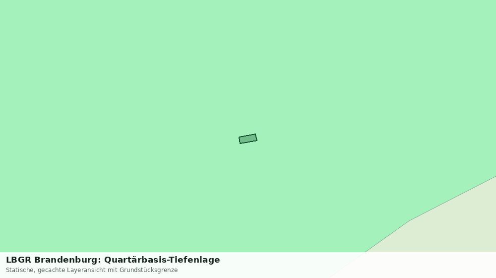 Statische Kartenansicht: LBGR Brandenburg: Quartärbasis-Tiefenlage