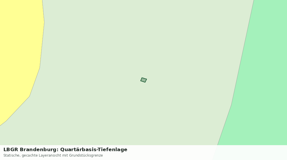 Statische Kartenansicht: LBGR Brandenburg: Quartärbasis-Tiefenlage