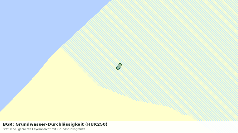 Statische Kartenansicht: BGR: Grundwasser-Durchlässigkeit (HÜK250)