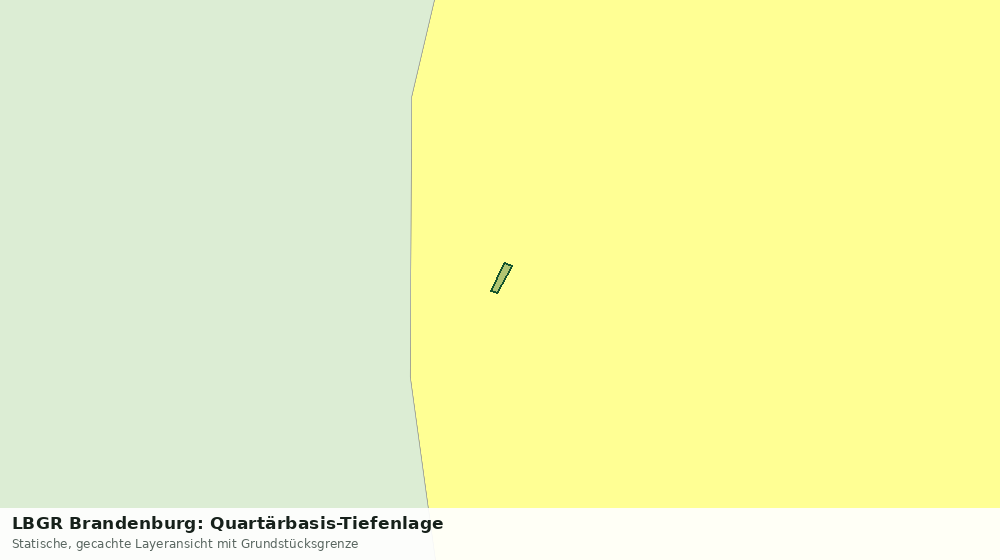 Statische Kartenansicht: LBGR Brandenburg: Quartärbasis-Tiefenlage