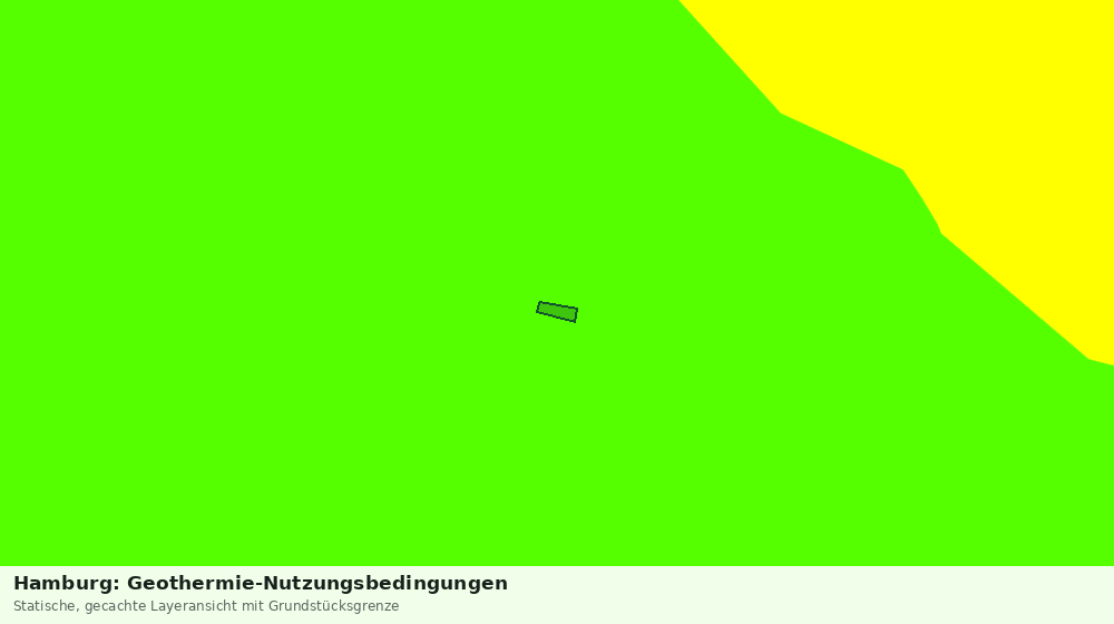 Statische Kartenansicht: Hamburg: Geothermie-Nutzungsbedingungen