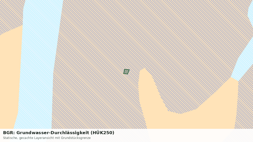 Statische Kartenansicht: BGR: Grundwasser-Durchlässigkeit (HÜK250)
