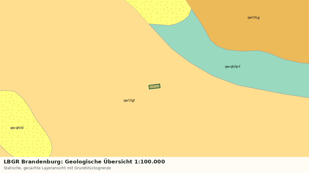 Statische Kartenansicht: LBGR Brandenburg: Geologische Übersicht 1:100.000