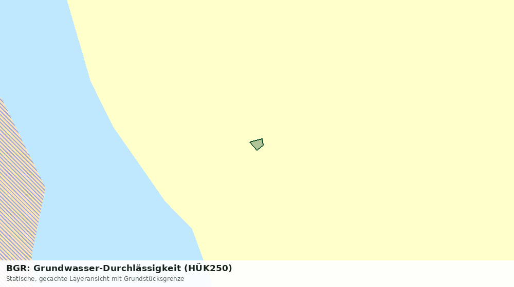 Statische Kartenansicht: BGR: Grundwasser-Durchlässigkeit (HÜK250)