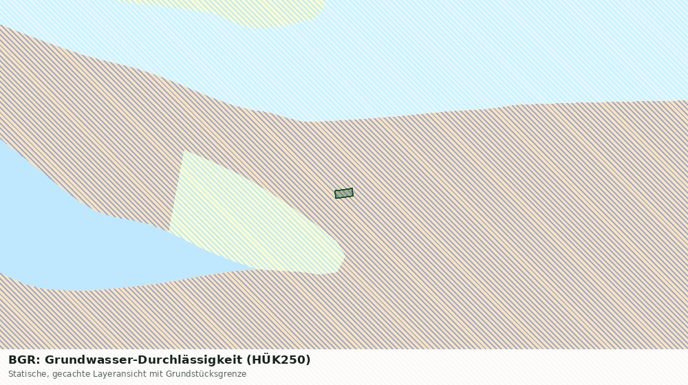 Statische Kartenansicht: BGR: Grundwasser-Durchlässigkeit (HÜK250)