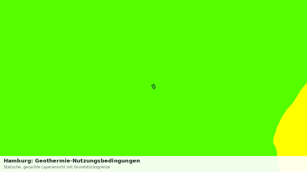 Statische Kartenansicht: Hamburg: Geothermie-Nutzungsbedingungen