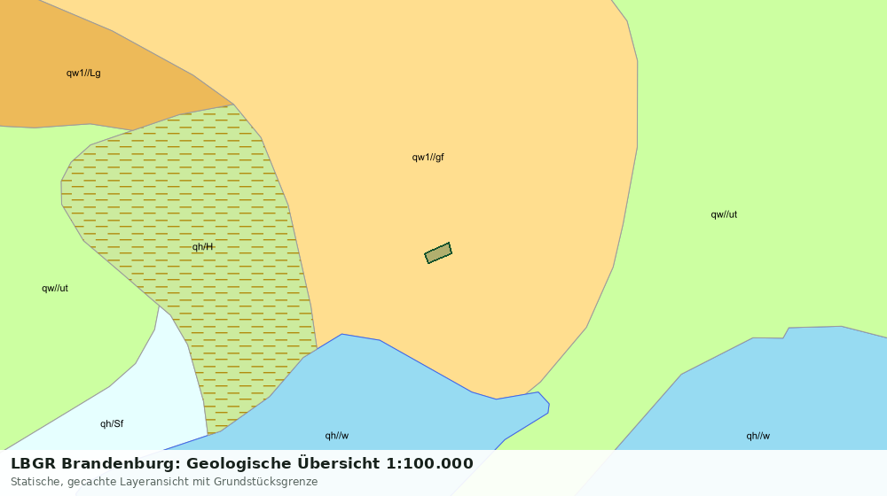 Statische Kartenansicht: LBGR Brandenburg: Geologische Übersicht 1:100.000