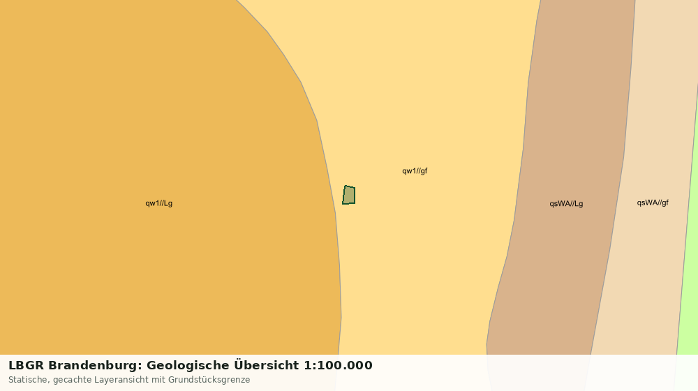 Statische Kartenansicht: LBGR Brandenburg: Geologische Übersicht 1:100.000