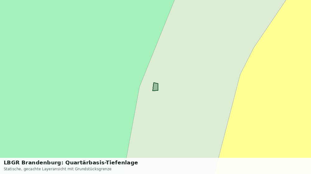Statische Kartenansicht: LBGR Brandenburg: Quartärbasis-Tiefenlage