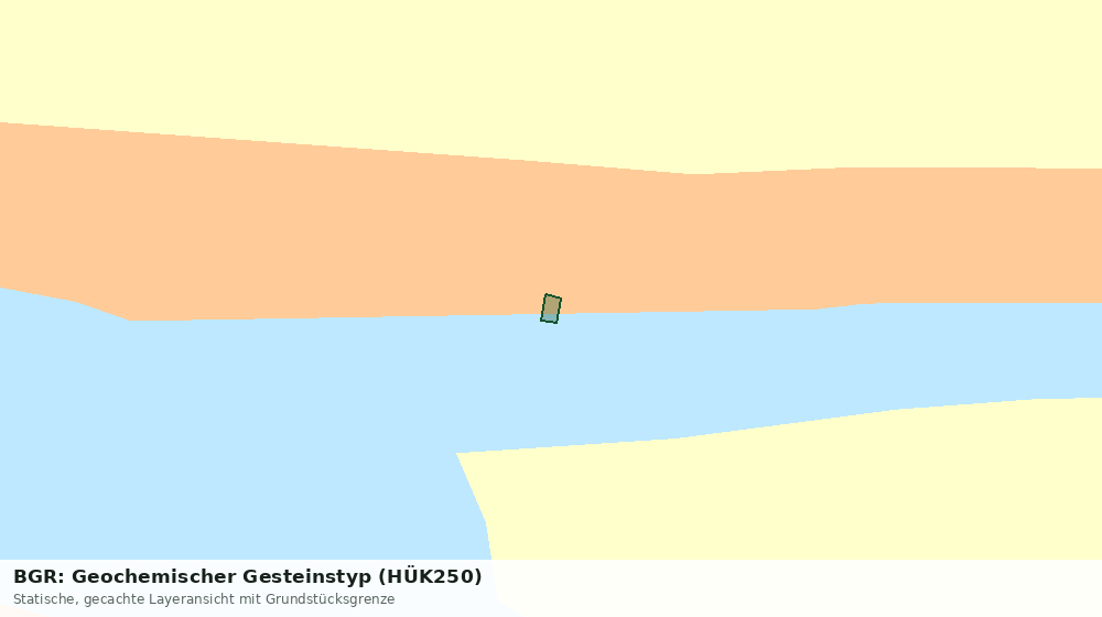 Statische Kartenansicht: BGR: Geochemischer Gesteinstyp (HÜK250)