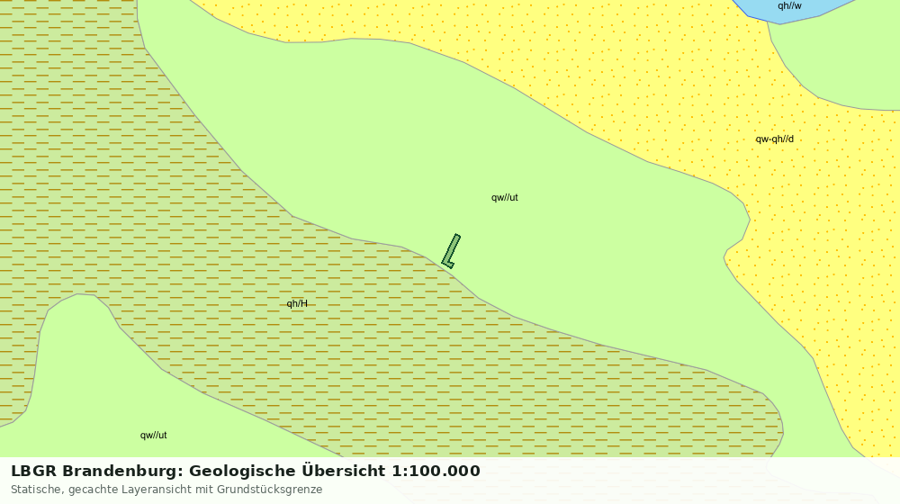 Statische Kartenansicht: LBGR Brandenburg: Geologische Übersicht 1:100.000