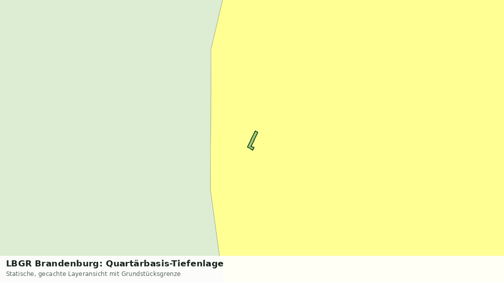 Statische Kartenansicht: LBGR Brandenburg: Quartärbasis-Tiefenlage