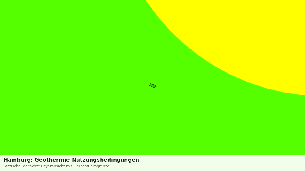 Statische Kartenansicht: Hamburg: Geothermie-Nutzungsbedingungen