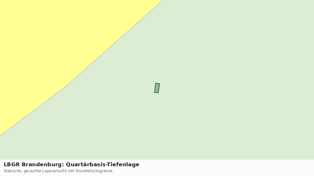 Statische Kartenansicht: LBGR Brandenburg: Quartärbasis-Tiefenlage