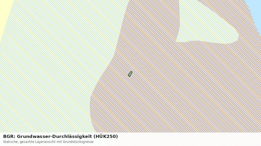 Statische Kartenansicht: BGR: Grundwasser-Durchlässigkeit (HÜK250)