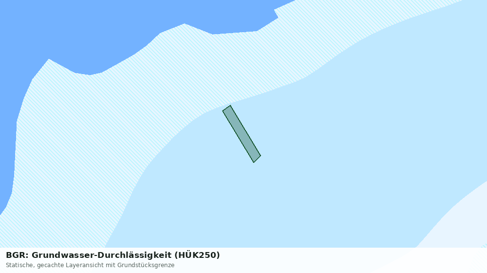 Statische Kartenansicht: BGR: Grundwasser-Durchlässigkeit (HÜK250)