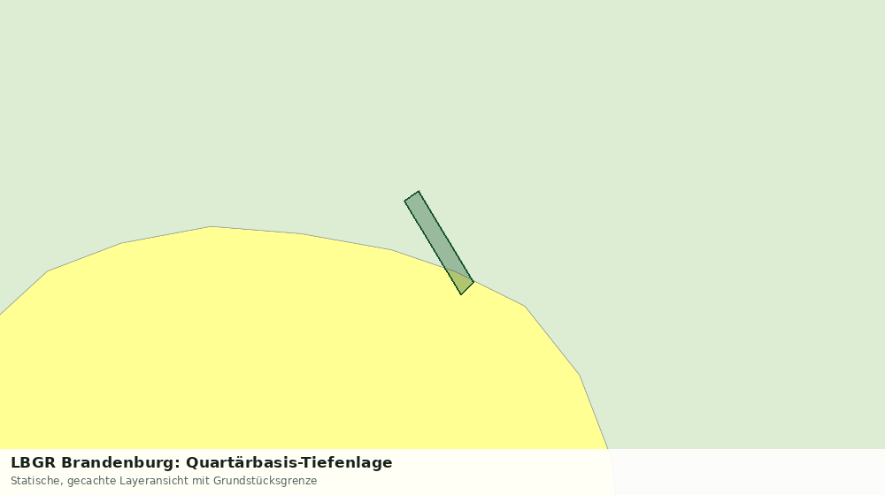 Statische Kartenansicht: LBGR Brandenburg: Quartärbasis-Tiefenlage
