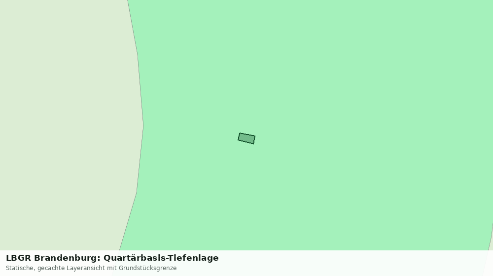 Statische Kartenansicht: LBGR Brandenburg: Quartärbasis-Tiefenlage