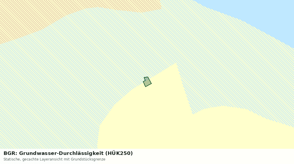 Statische Kartenansicht: BGR: Grundwasser-Durchlässigkeit (HÜK250)
