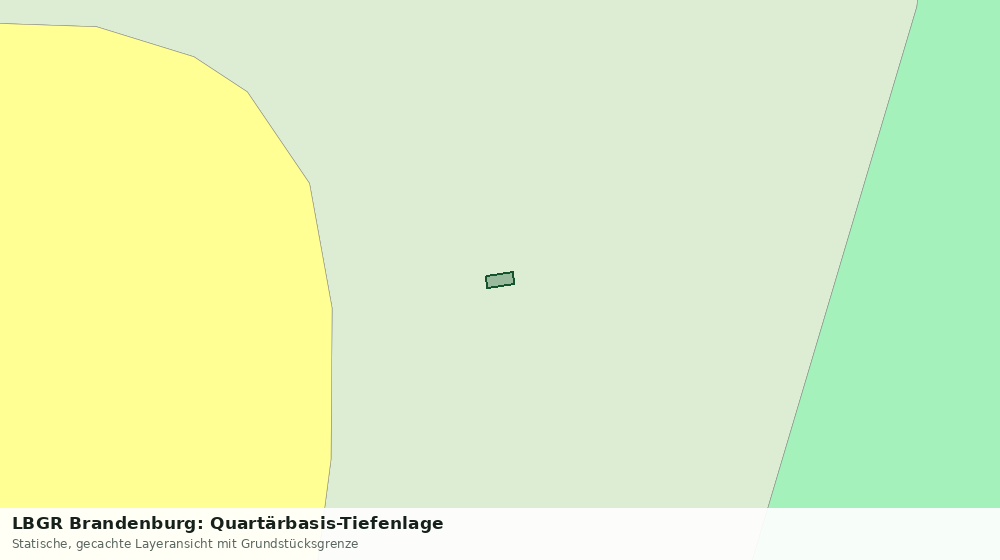 Statische Kartenansicht: LBGR Brandenburg: Quartärbasis-Tiefenlage