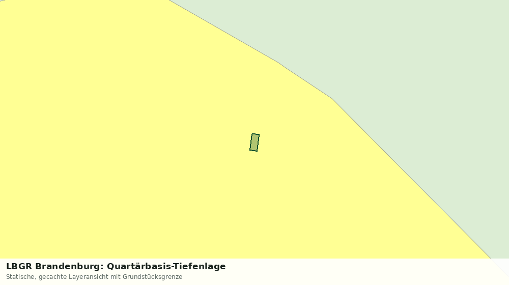 Statische Kartenansicht: LBGR Brandenburg: Quartärbasis-Tiefenlage
