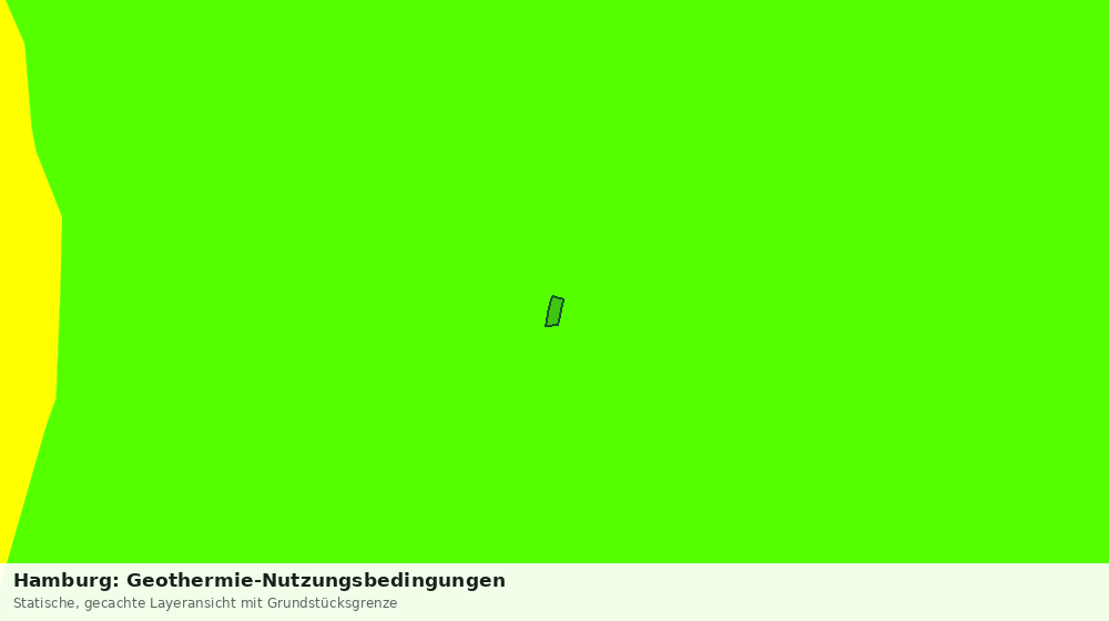 Statische Kartenansicht: Hamburg: Geothermie-Nutzungsbedingungen