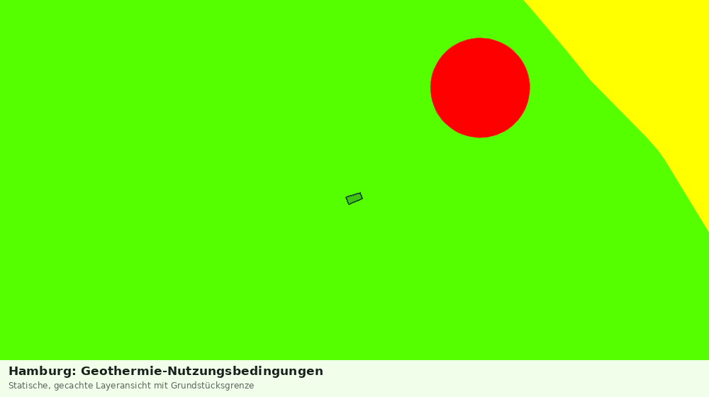 Statische Kartenansicht: Hamburg: Geothermie-Nutzungsbedingungen