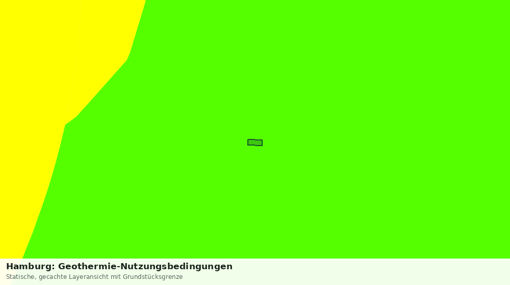 Statische Kartenansicht: Hamburg: Geothermie-Nutzungsbedingungen